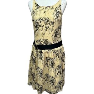 Tibi Drop Waist Silk Dress